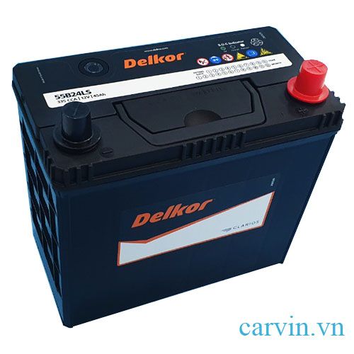 ắc quy delkor 45ah 55b24ls