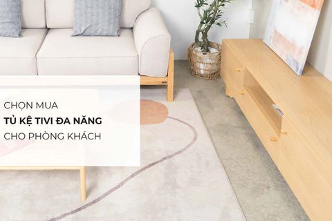 Chọn mua tủ kệ tivi đa năng kết hợp làm tủ trang trí cho phòng khách