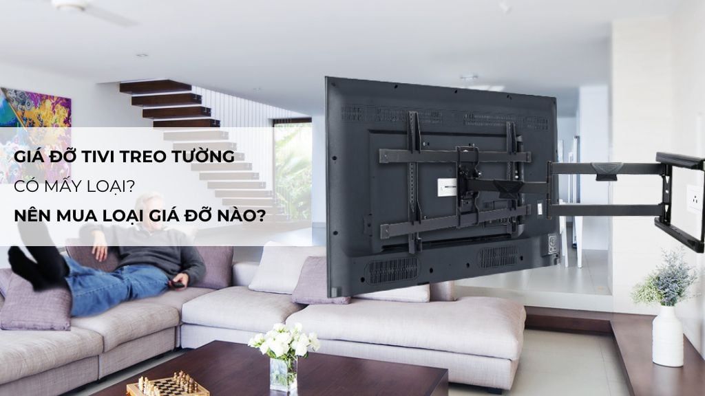 Giá đỡ tivi treo tường có mấy loại? Nên mua loại giá đỡ nào?