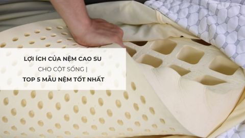 Lợi Ích Của Nệm Cao Su Cho Cột Sống | Top 5 Mẫu Nệm Tốt Nhất