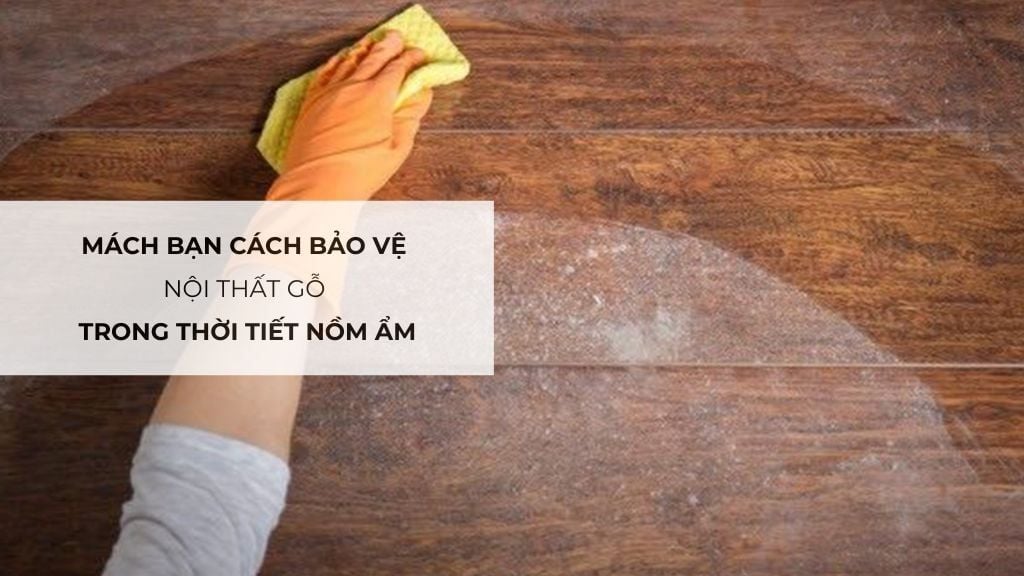 Mách bạn cách bảo vệ nội thất gỗ trong thời tiết nồm ẩm