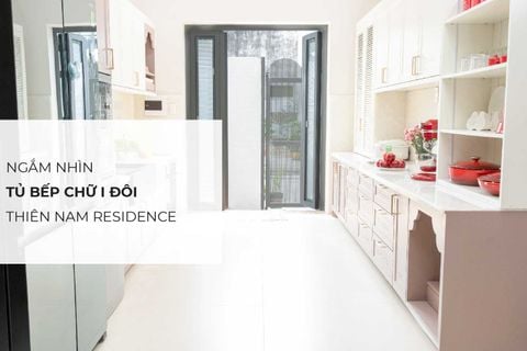 Ngắm nhìn hệ tủ bếp chữ I song song tại dự án Thiên Nam Residence