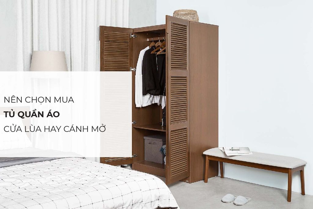 Nên chọn mua tủ quần áo cửa lùa (cửa trượt) hay cánh mở