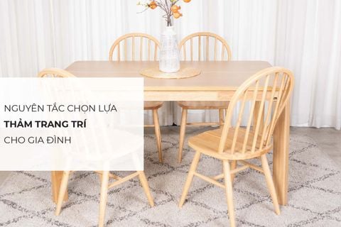 Nguyên tắc lựa chọn thảm trang trí cho gia đình