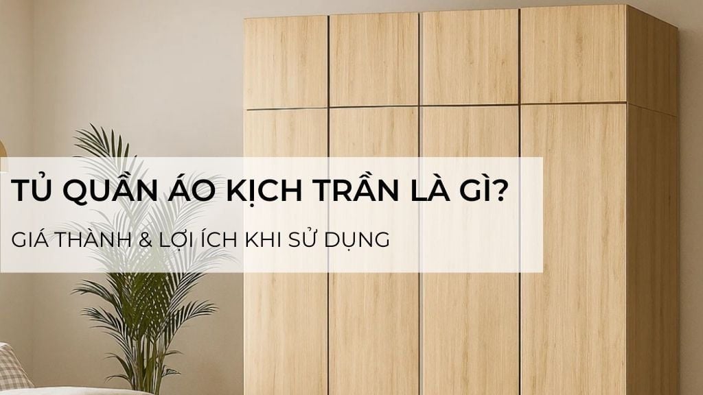 Tủ quần áo kịch trần là gì? Giá thành và lợi ích khi sử dụng