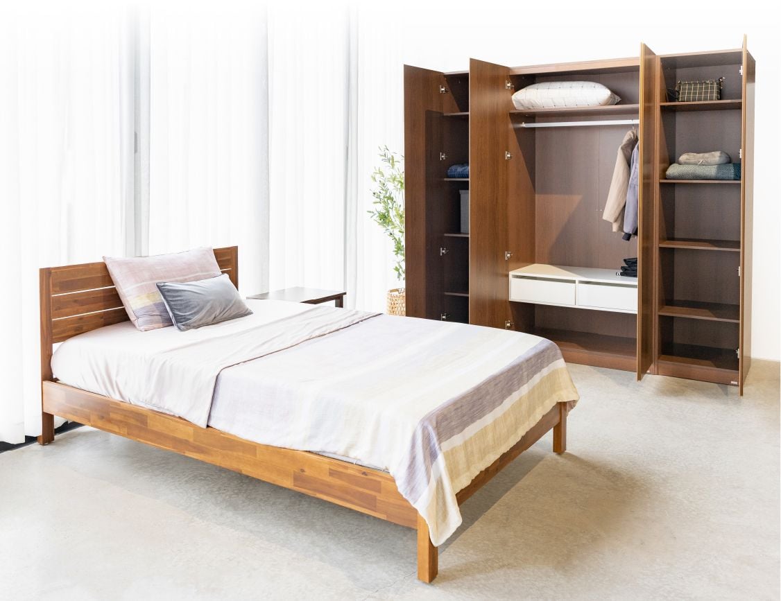 tủ quần áo vienna 4 cánh không tay nắm