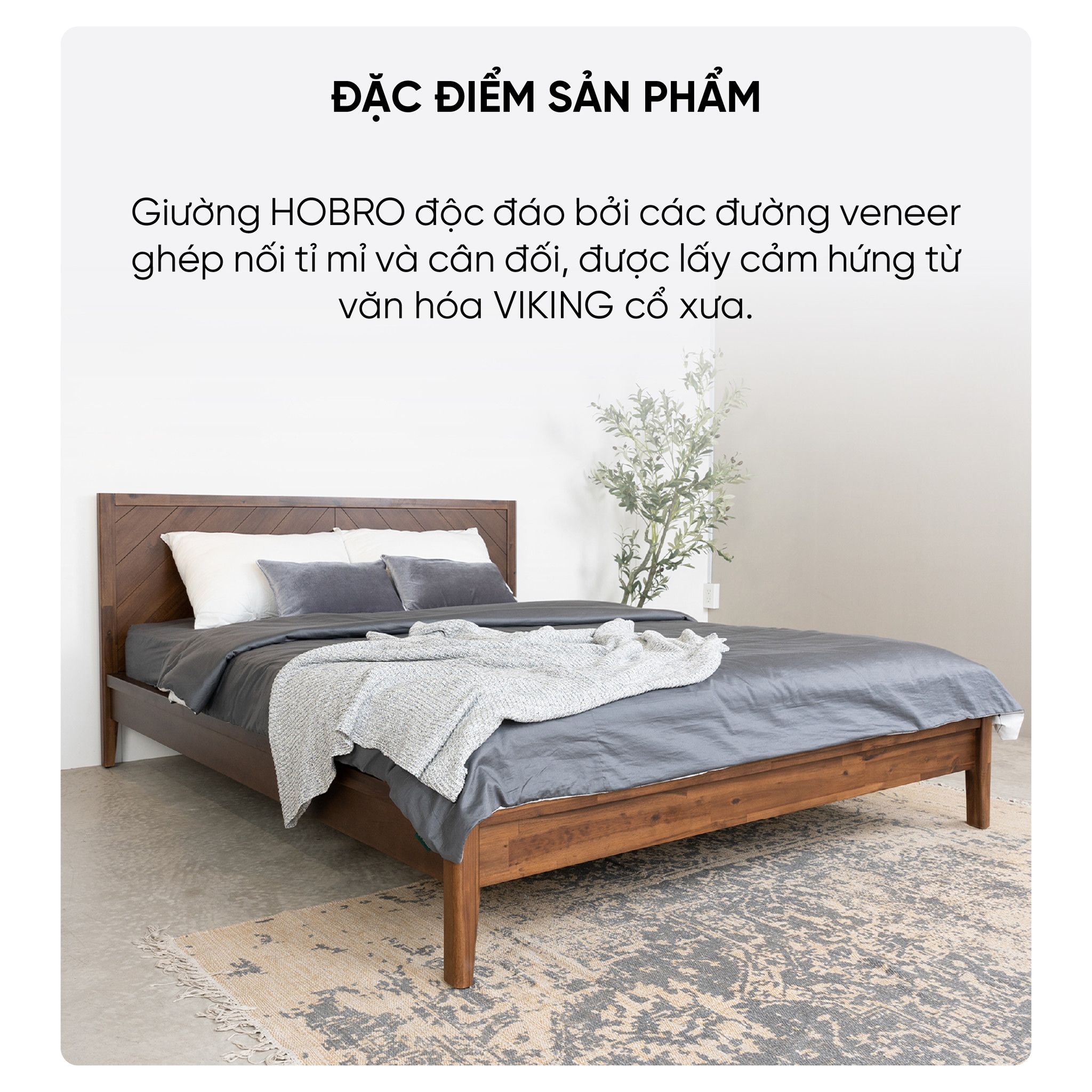 giường gỗ HOBRO