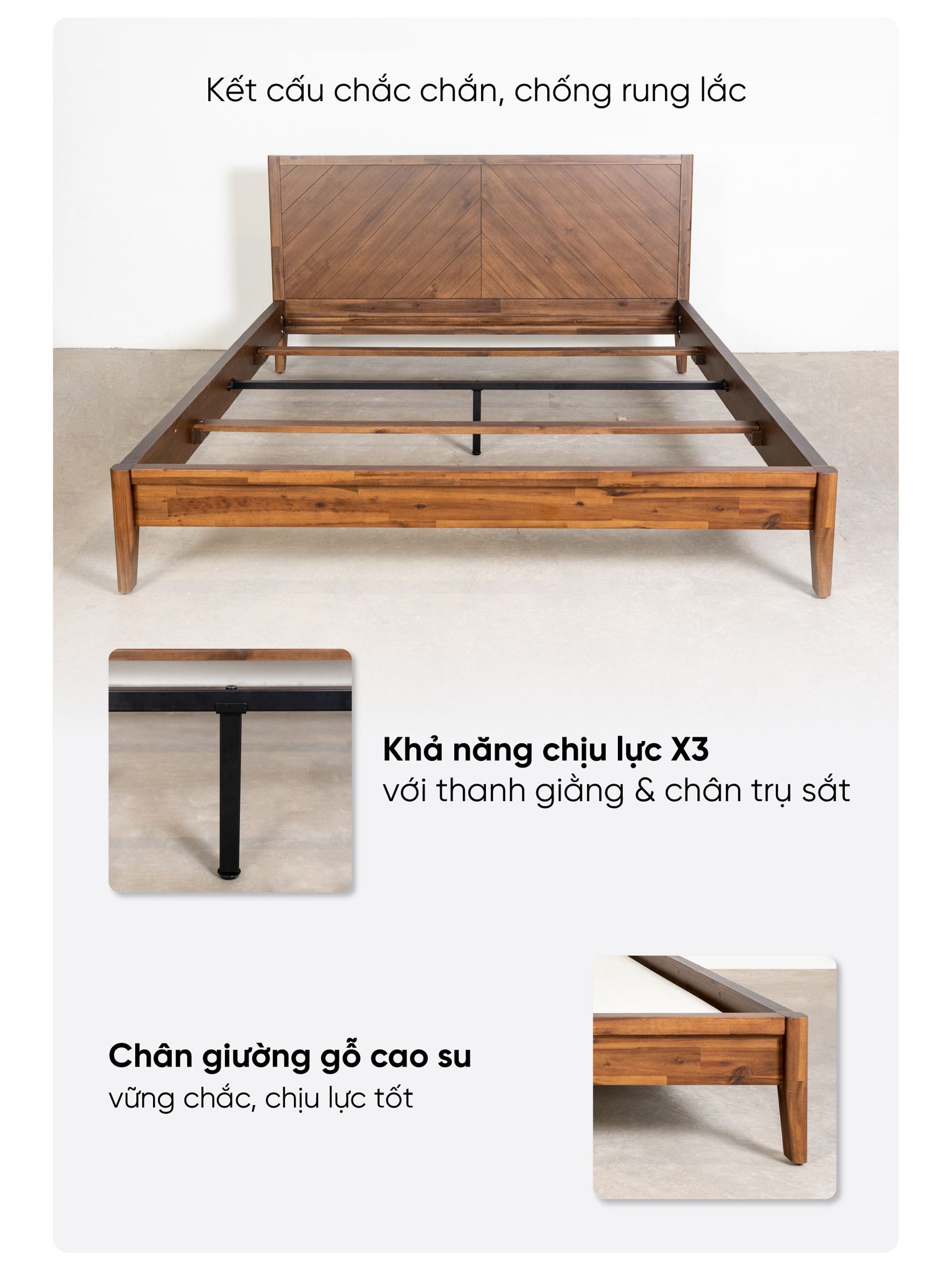 giường gỗ HOBRO