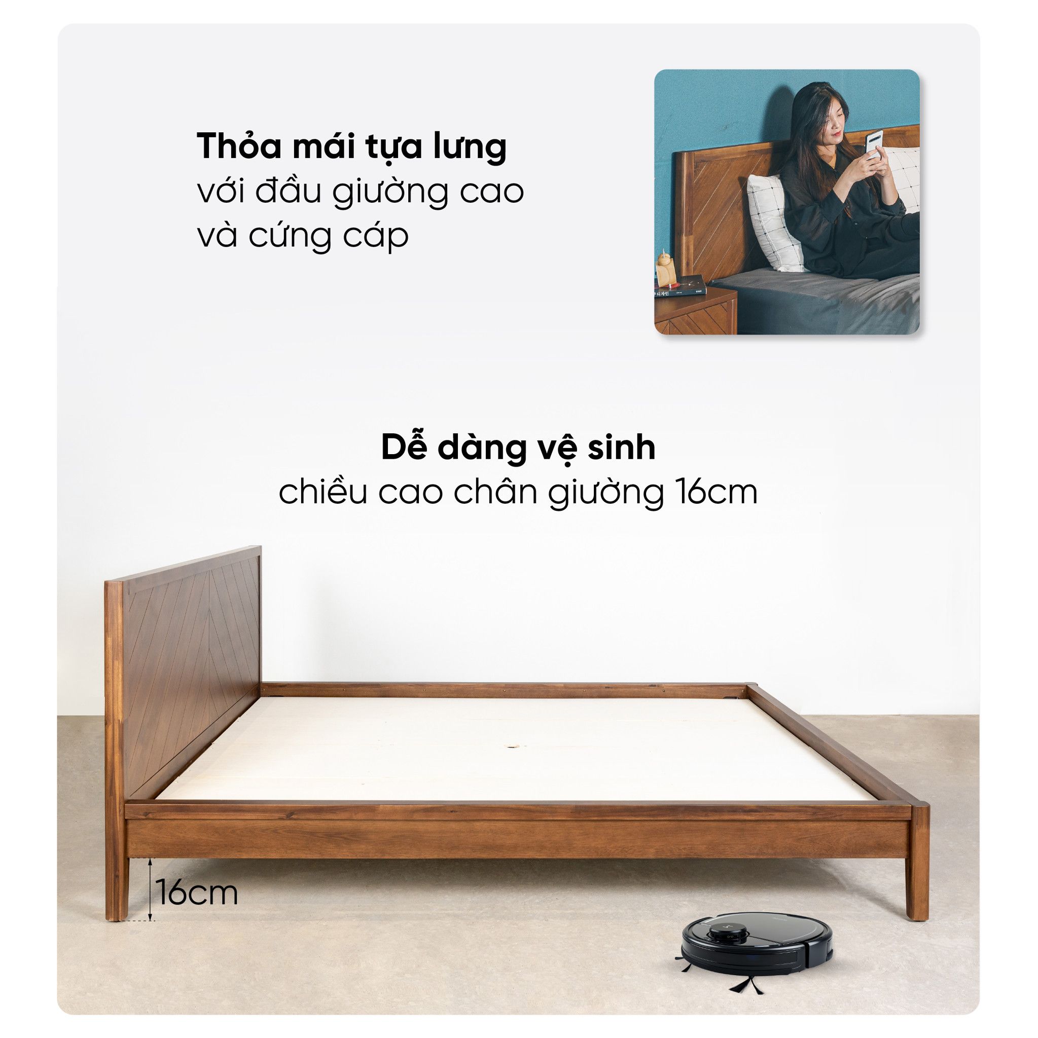 giường gỗ HOBRO