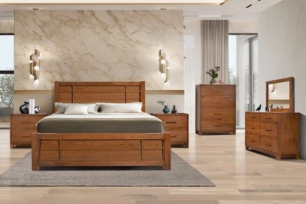 Nội thất gỗ óc chó phòng ngủ được ưa chuộng