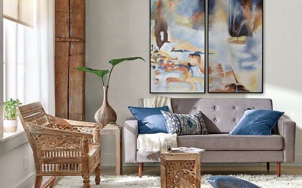 Bộ bàn ghế nhỏ gọn trong phòng khách nhỏ
