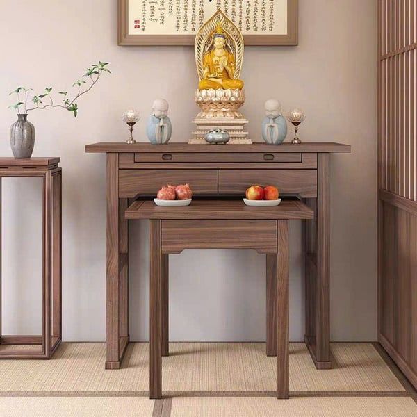 Bàn thờ Phật trang nghiêm