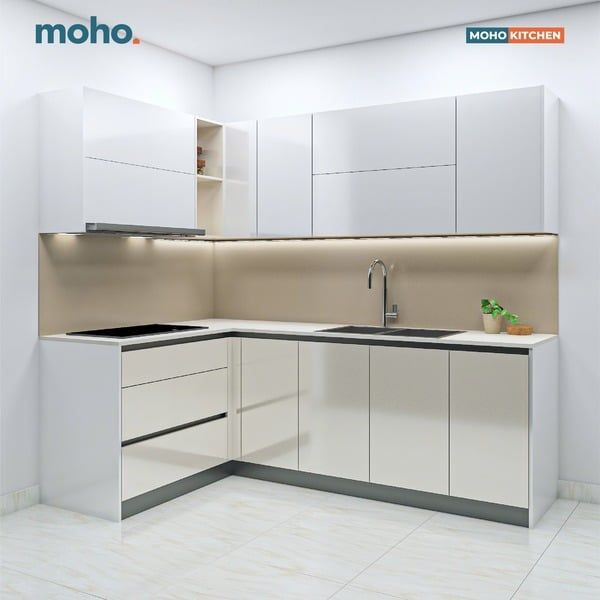 Mẫu tủ bếp module đóng sẵn của Nội Thất MOHO