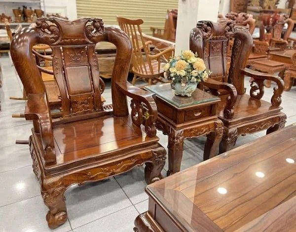 Cận cảnh vân gỗ Cẩm Lai