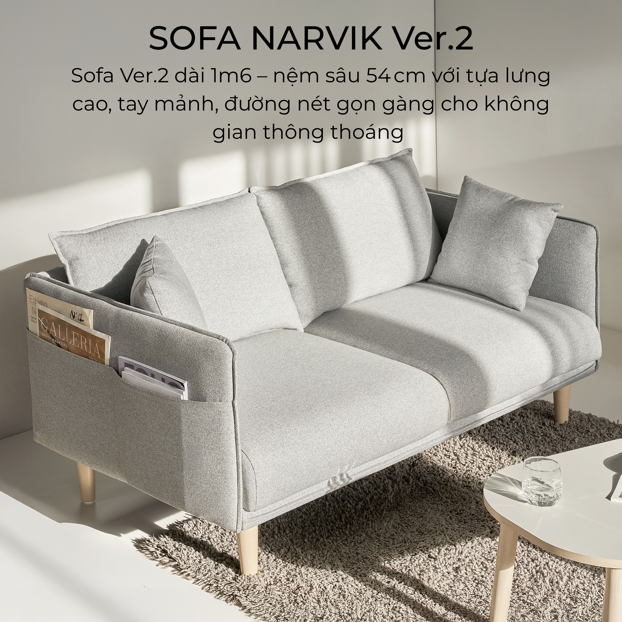 Nội dung sản phẩm combo phòng khách narvik