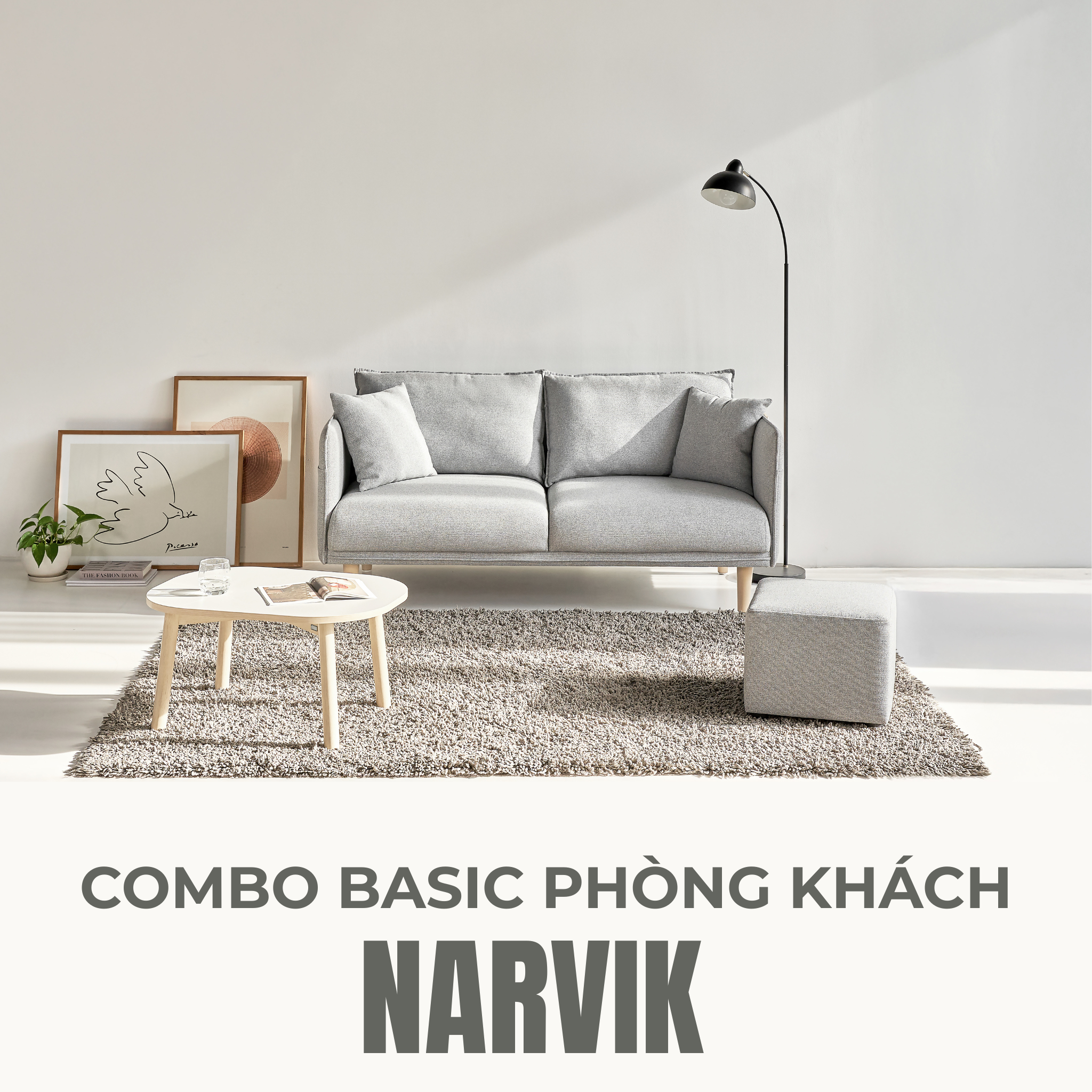 Nội dung sản phẩm combo basic phòng khách narvik