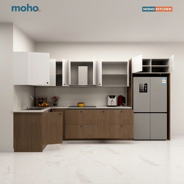 Mẫu tủ bếp module thông minh từ Nội Thất MOHO