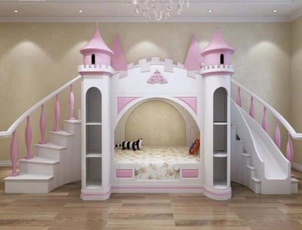 Thiết kế giường ngủ hình lâu đài độc đáo