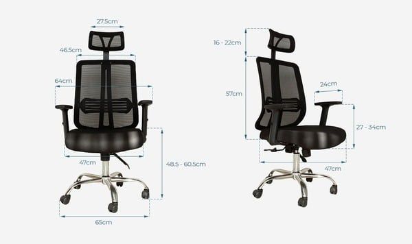 Ghế giám đốc văn phòng chuẩn, giúp duy trì tư thế ngồi đúng