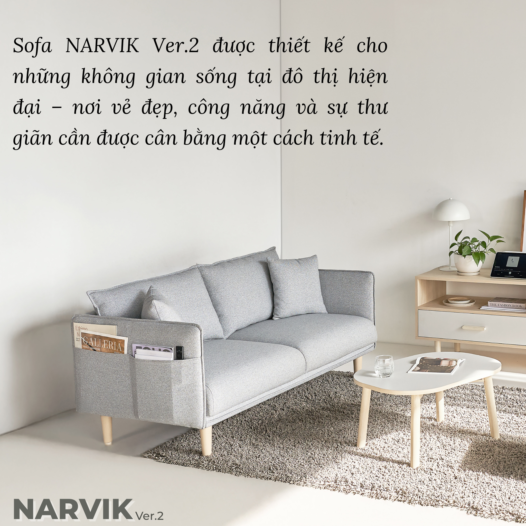 ghế sofa 1m6 narvik