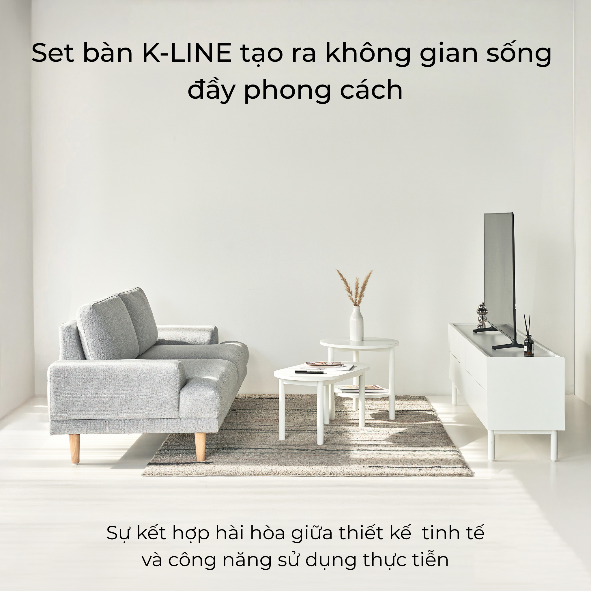 set bàn sofa kline
