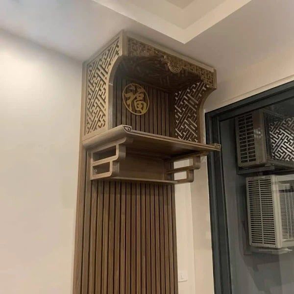 Gợi ý mẫu bàn thờ kết hợp vách ngăn CNC