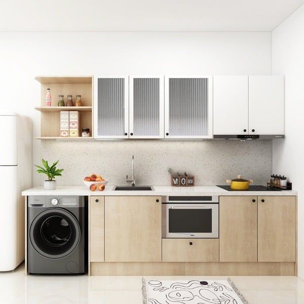 Chất liệu làm tủ bếp gỗ công nghiệp bền đẹp
