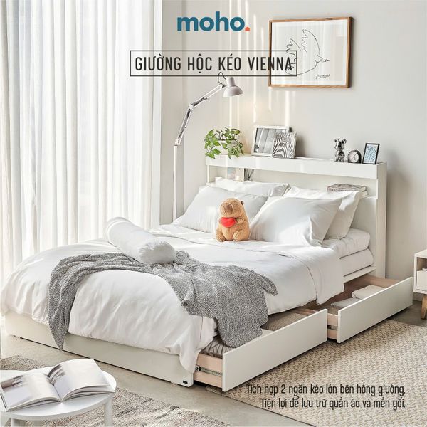 Giường ngủ MOHO có ngăn kéo thông minh