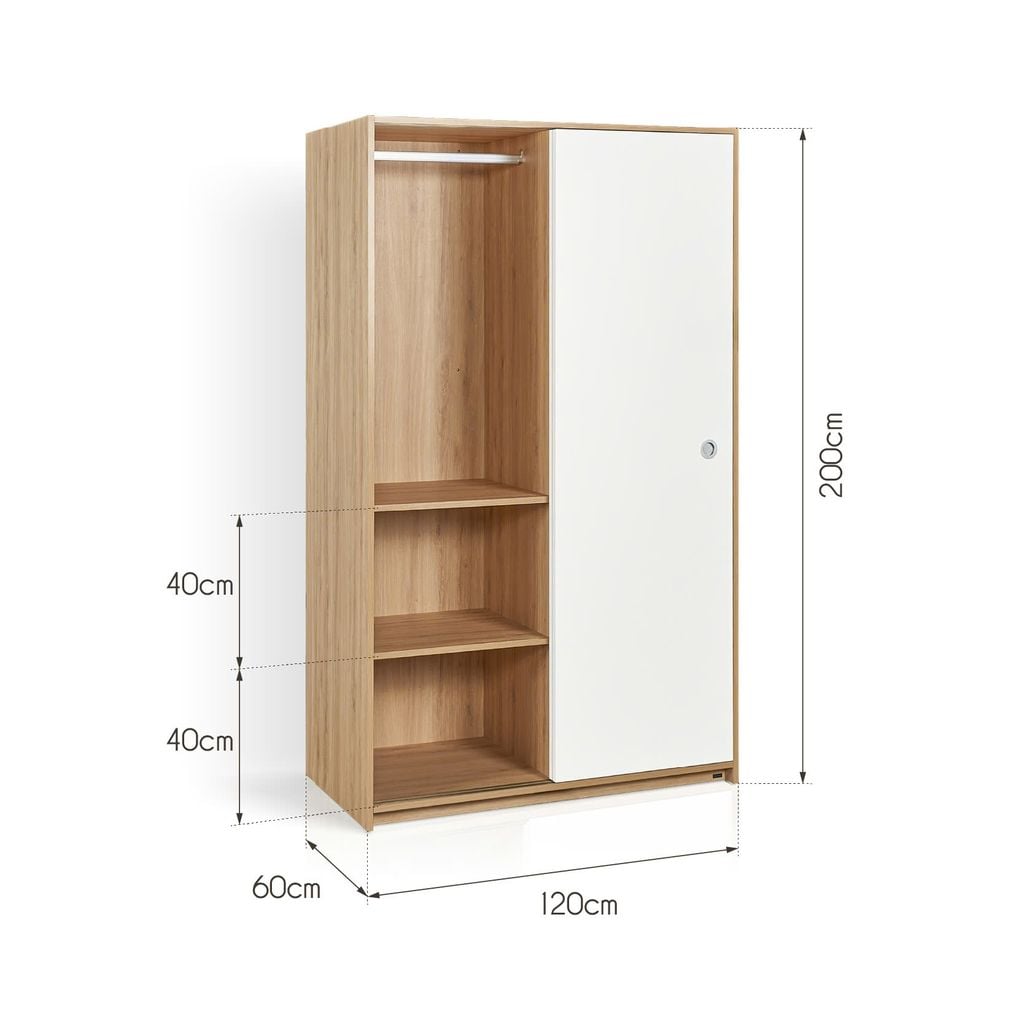 tủ quần áo cửa lùa 1m2 VIENNA