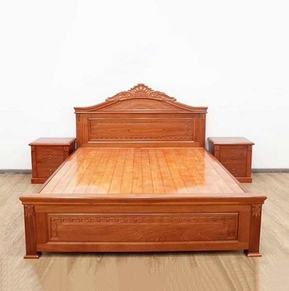 Mẫu giường ngủ gỗ xoan đào đẹp