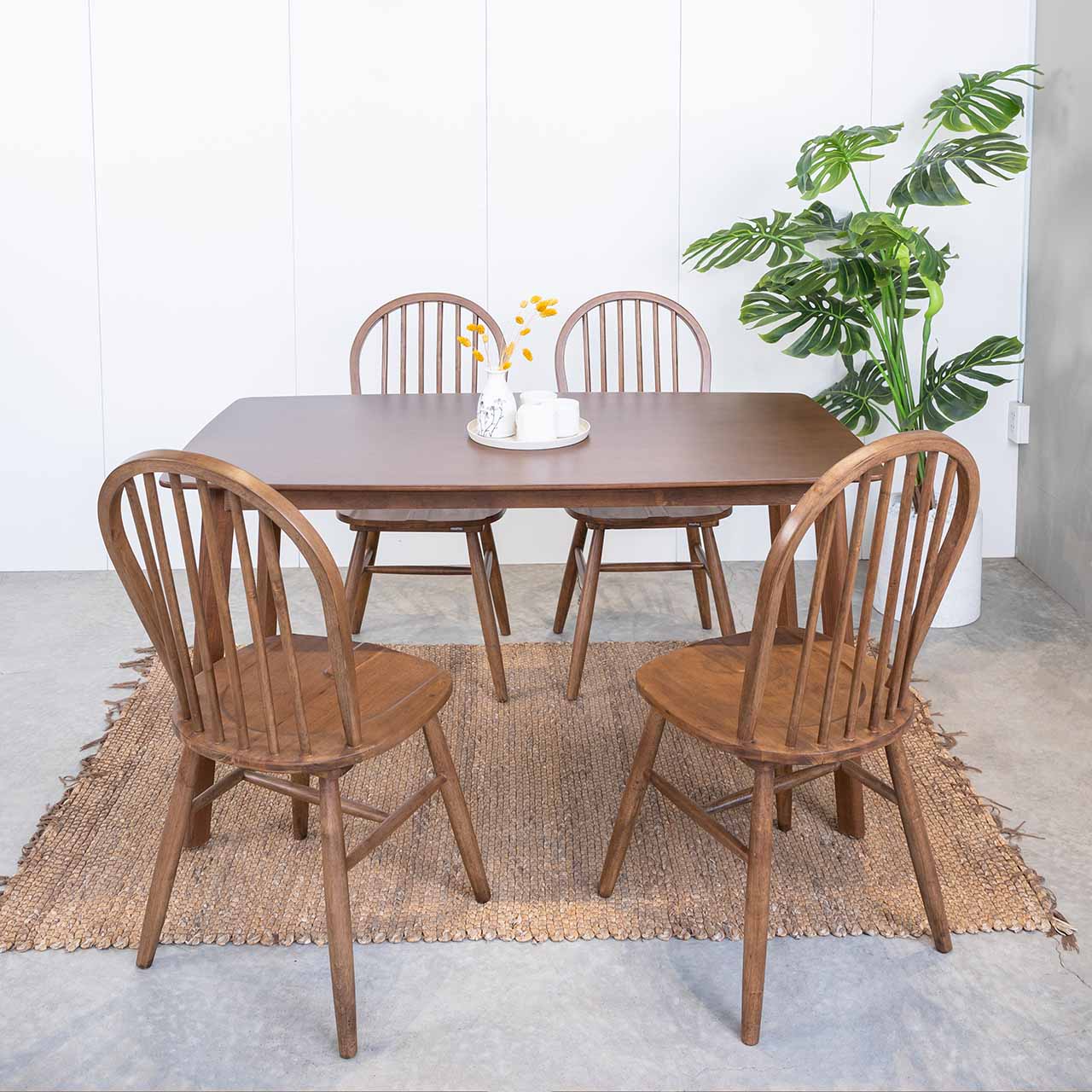 Bộ Bàn Ăn 4 Ghế Gỗ MOHO MILAN 901 (1m25) 31