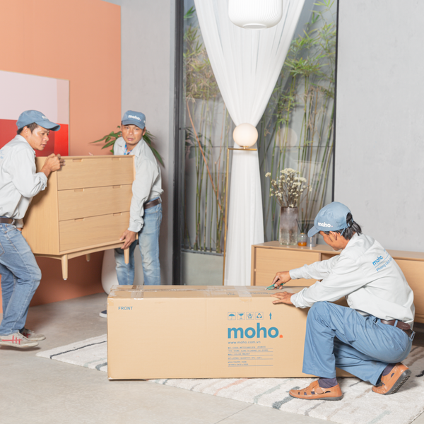 Đội ngũ giao hàng và lắp đặt của nội thất MOHO chuyên nghiệp và