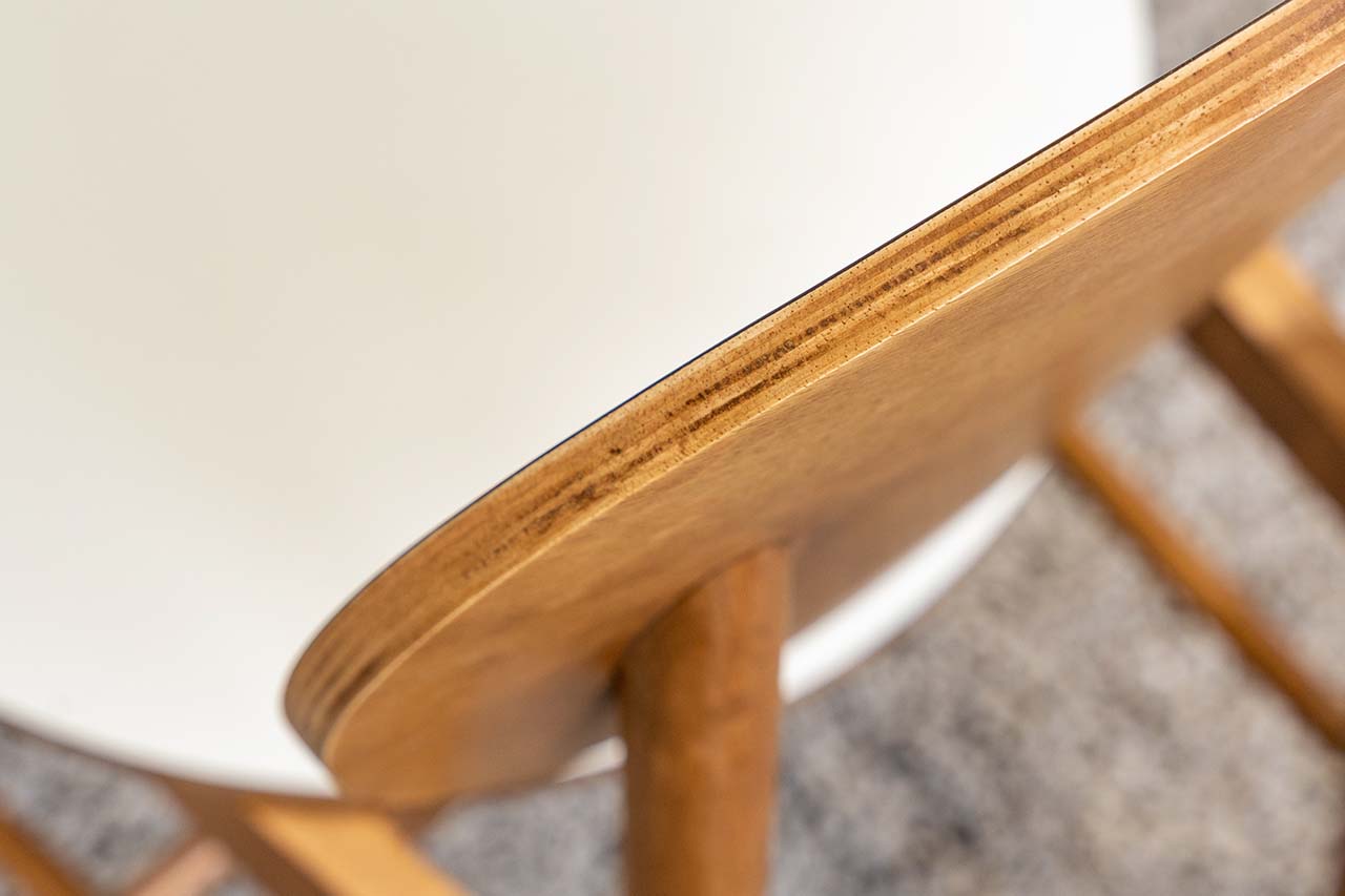 Ghế ăn gỗ cao su tự nhiên VIBORG chất liệu laminate