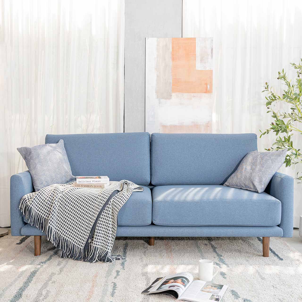 Ghế Sofa Gỗ Cao Su Tự Nhiên MOHO FREDERICIA 601