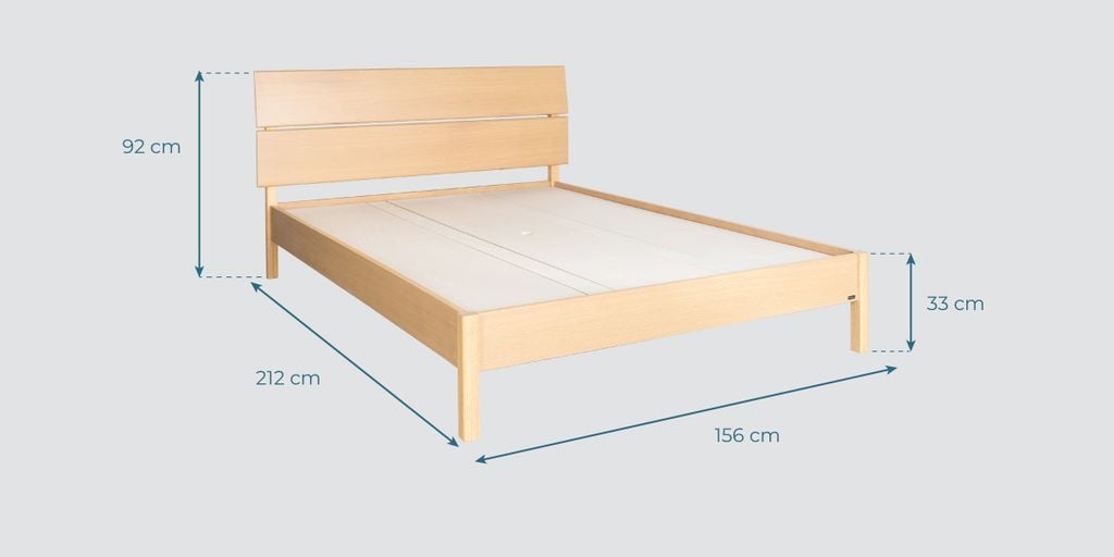 giường ngủ gỗ 1m4 VLINE