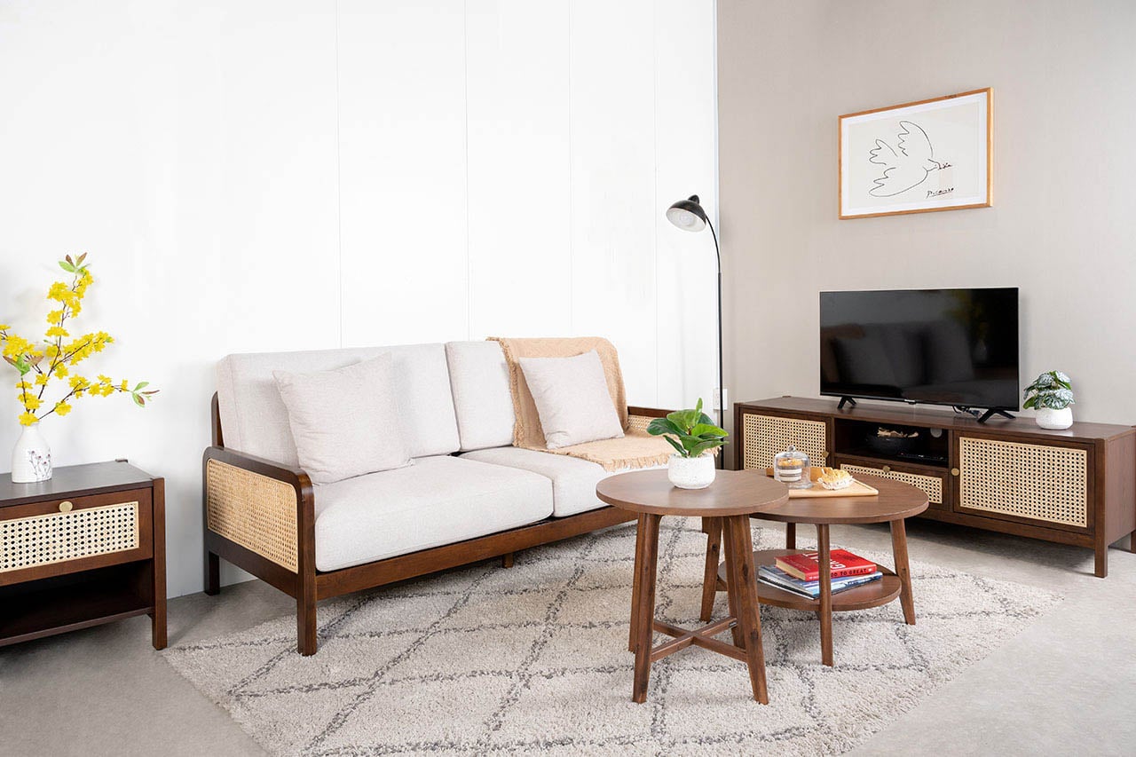 Set 2 Bàn Sofa – Bàn Trà Tròn Gỗ MOHO OSLO 901 12