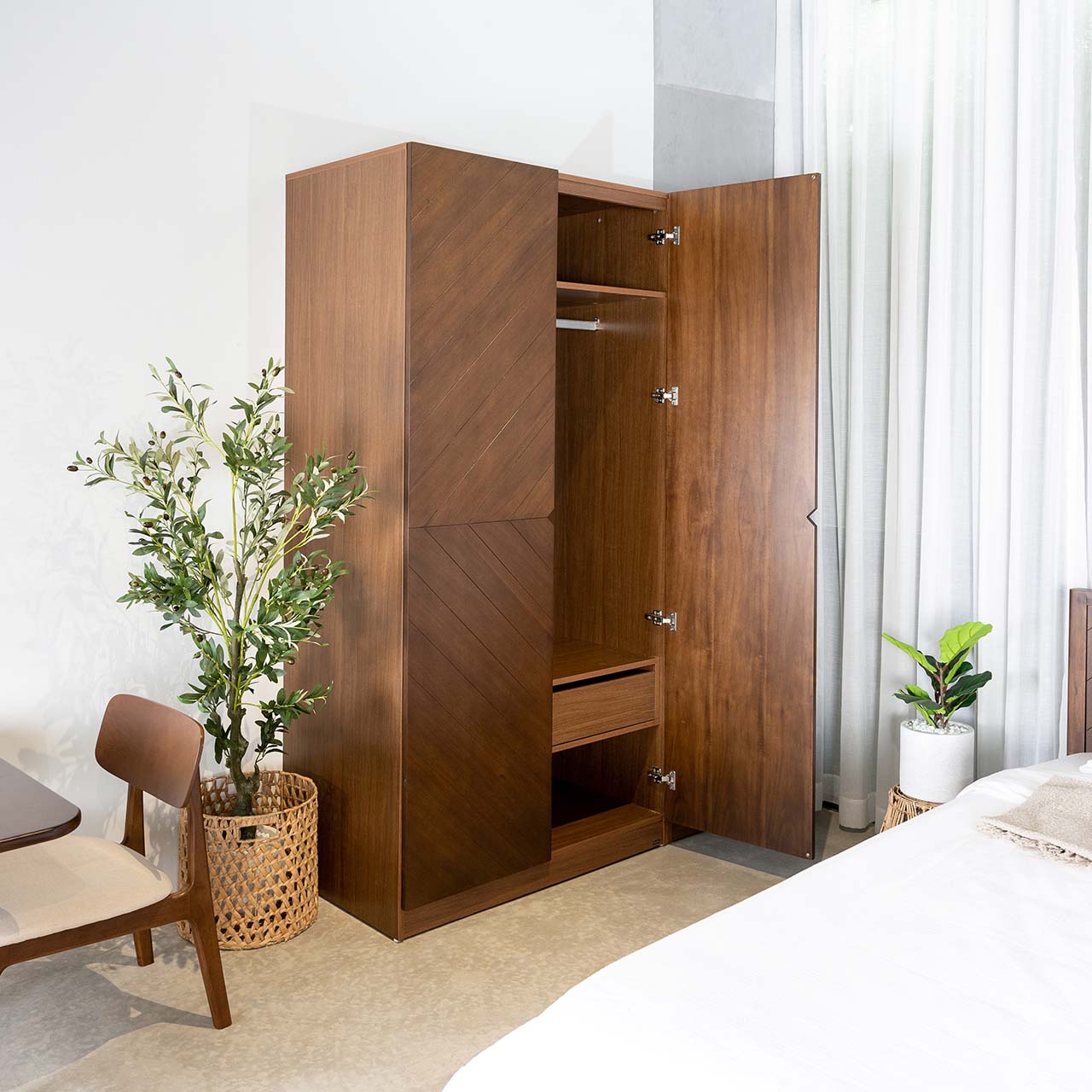 Tủ quần áo gỗ HOBRO 2 cánh 4