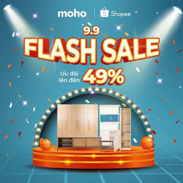Mua sắm trên trang shopee của MOHO với nhiều ưu đãi