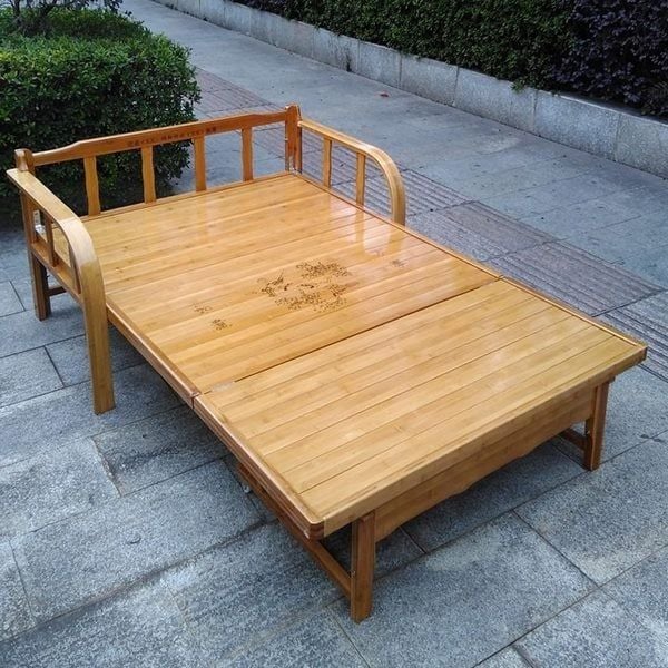 Sản phẩm giường gấp gỗ sồi hiện đại