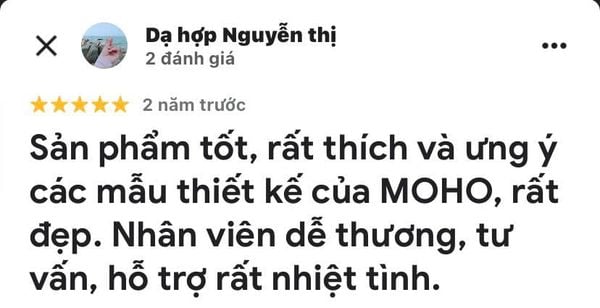 Phản hồi tích cực về sản phẩm, dịch vụ của MOHO