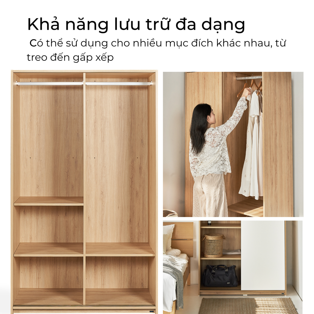 tủ quần áo cửa lùa 1m2 VIENNA