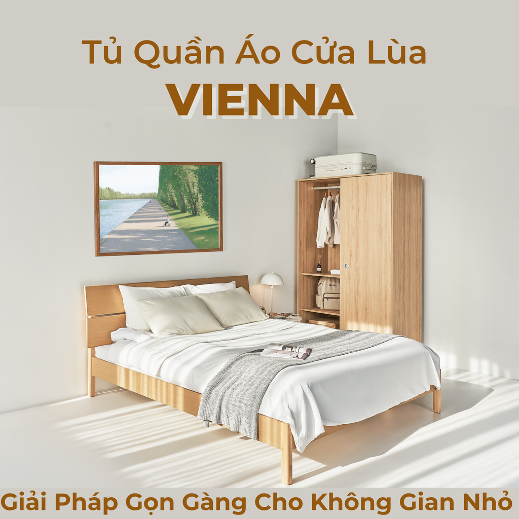 tủ quần áo cửa lùa 1m2 VIENNA