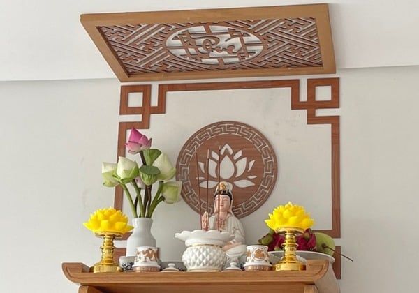 Vị trí đặt bàn thờ treo tường