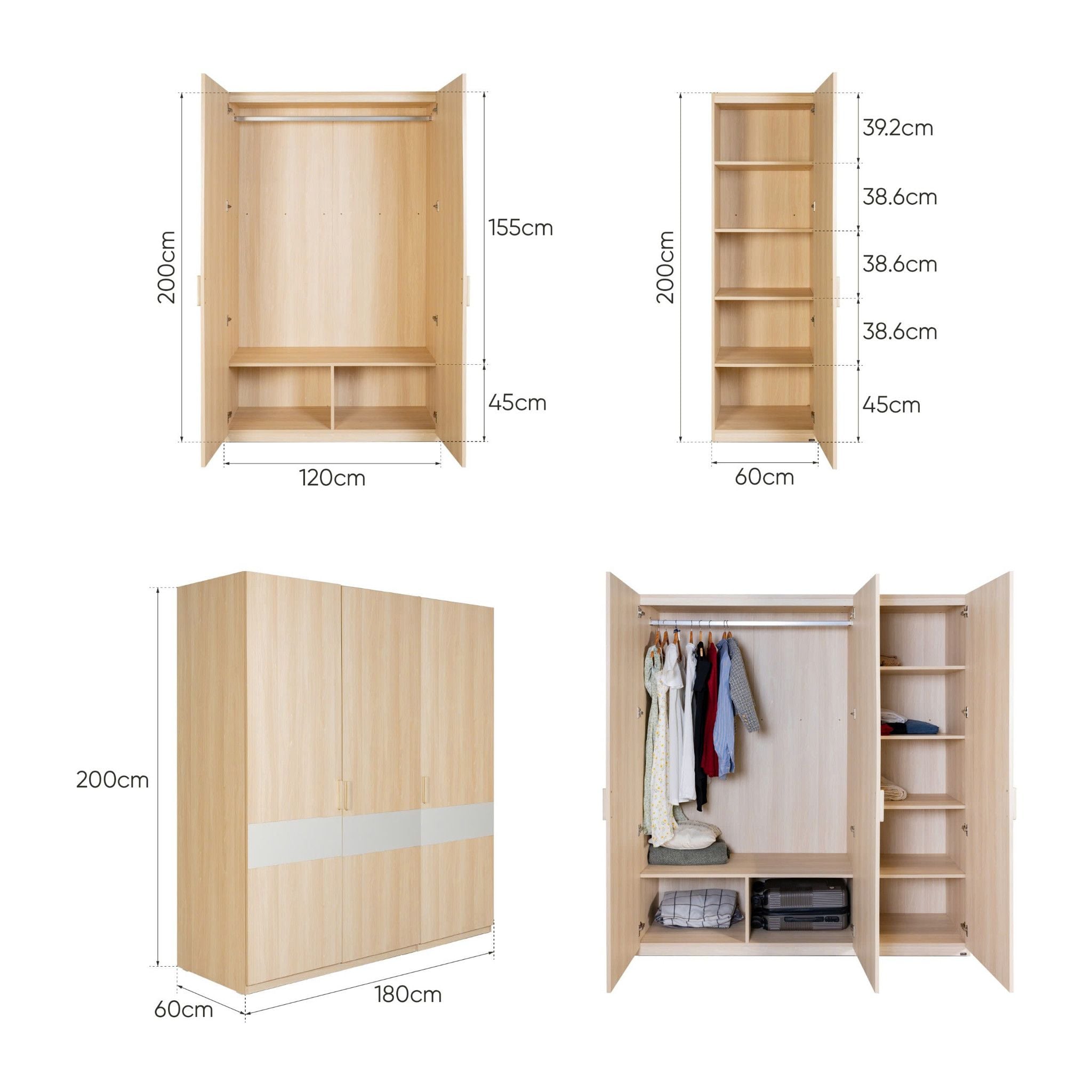 Tủ quần áo NARVIK