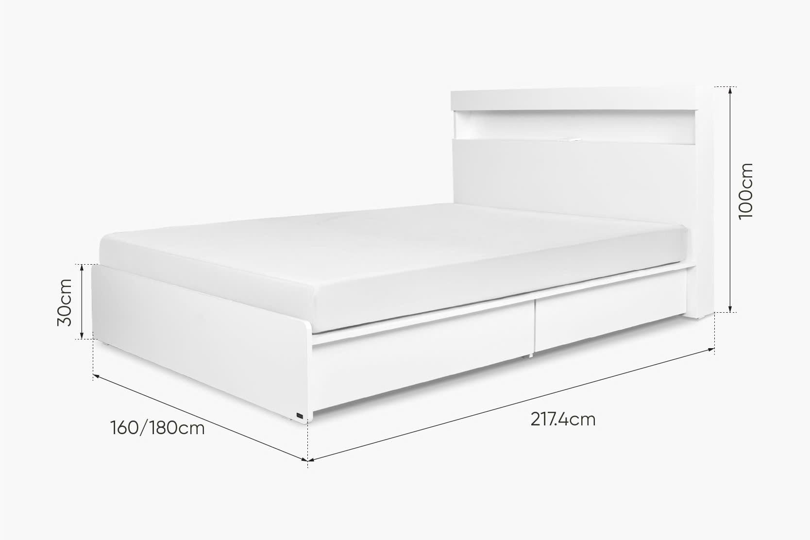 Nội dung sản phẩm giường có hộc vienna