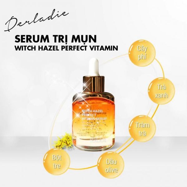 Serum Mụn Derladie Witch Hazel Perfect Vitamin Serum 35ml (Vàng)