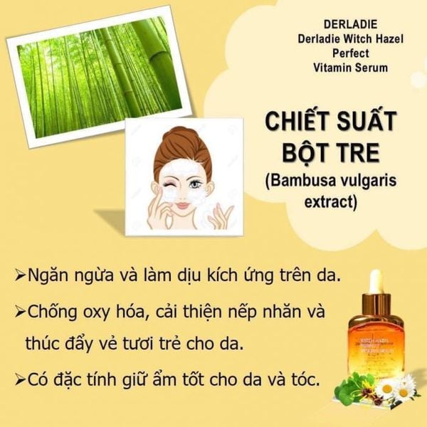 Serum Mụn Derladie Witch Hazel Perfect Vitamin Serum 35ml (Vàng)