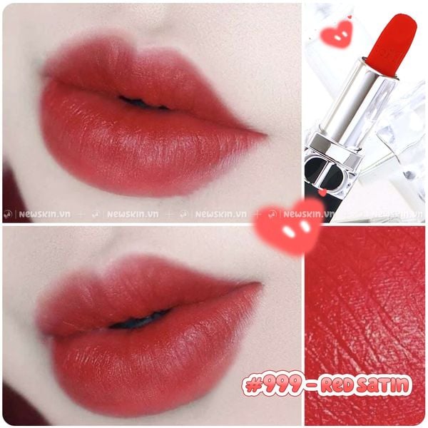 Son Thỏi Christian DIOR Rouge Red Satin 999Son thỏi Christian DIOR rouge  red satin 999  Newskinvn