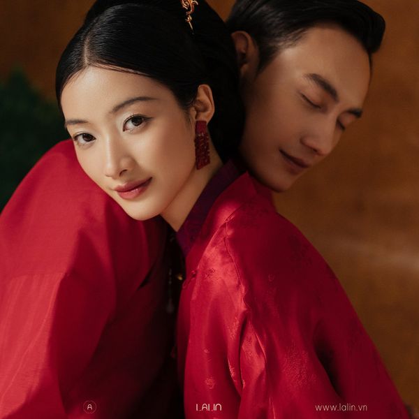 Áo dài cưới đỏ - Sắc đỏ viên mãn