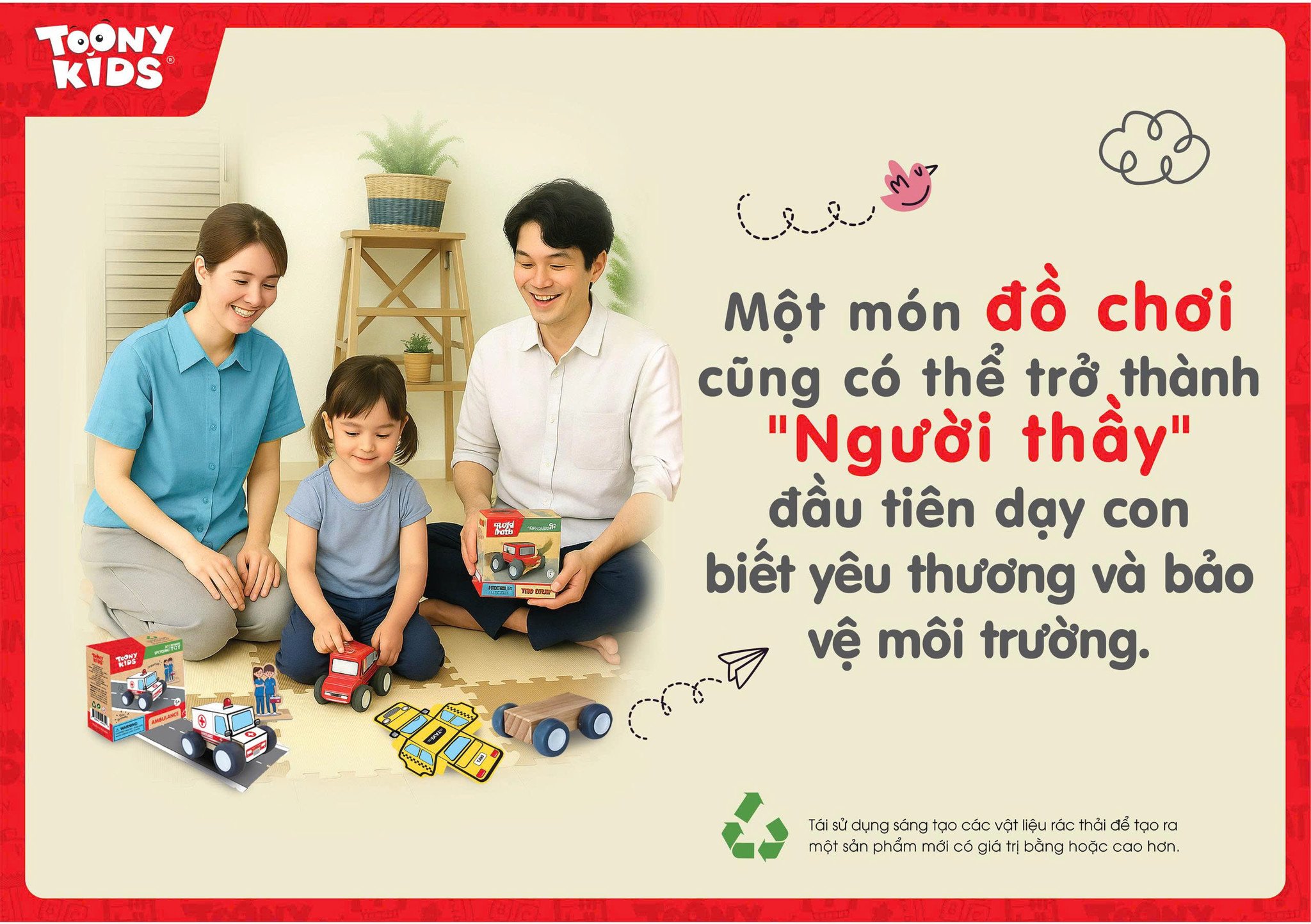 LỢI ÍCH KHI CHO TRẺ CHƠI ĐỒ CHƠI THÂN THIỆN VỚI MÔI TRƯỜNG